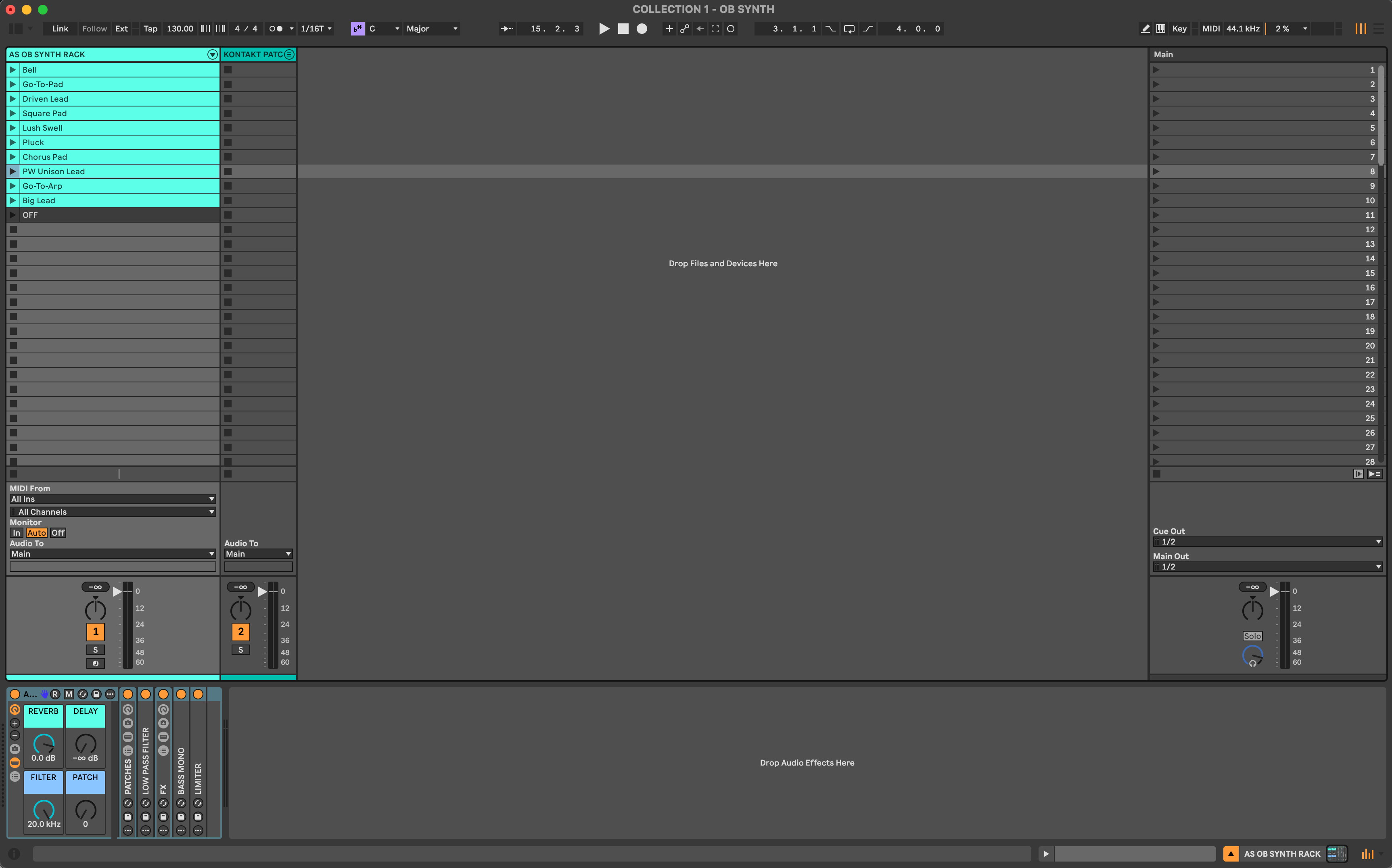 COLLECTION 1 - OB SYNTH